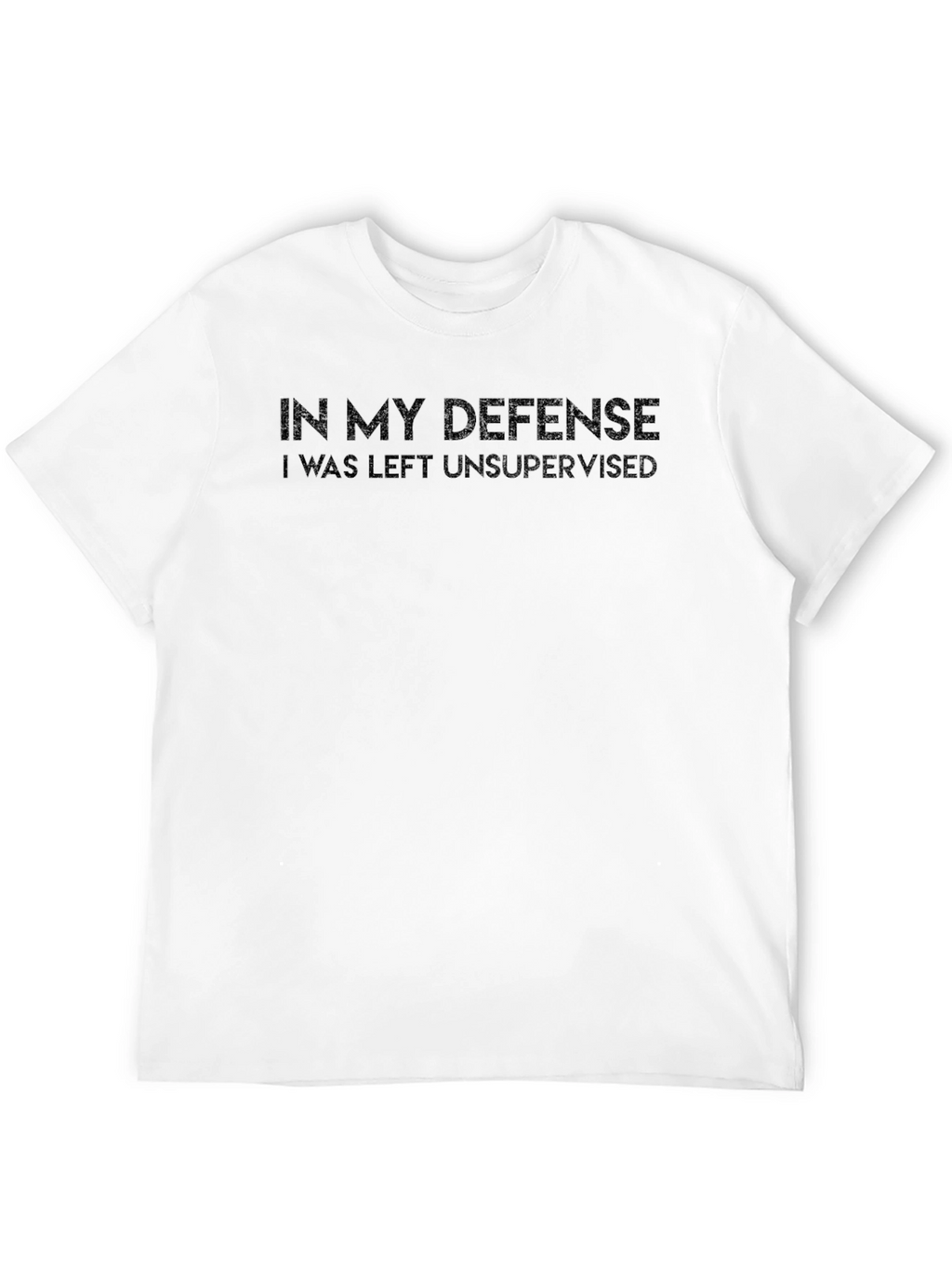 Funny In My Defense Mens Black T-Shirt