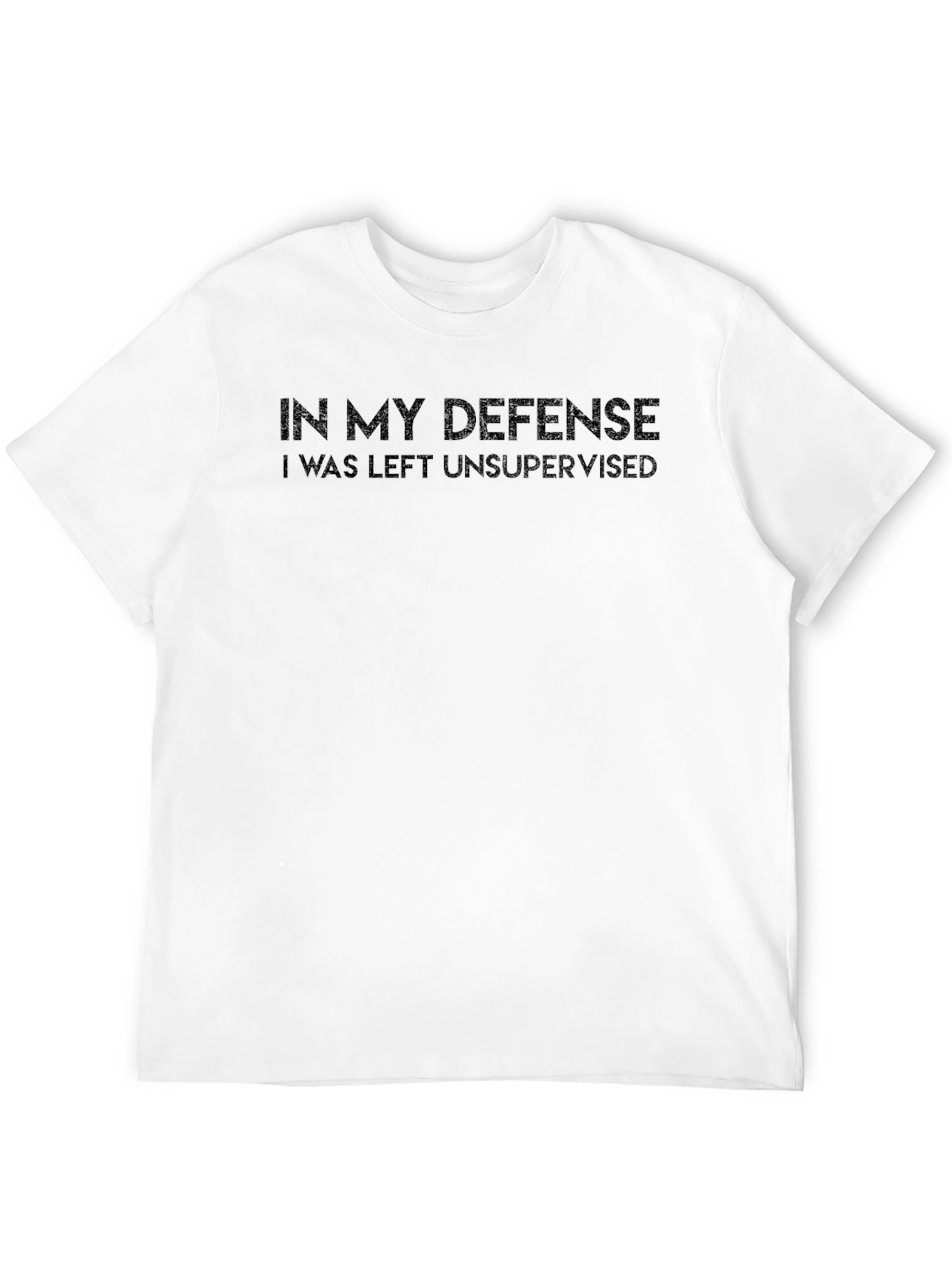 Funny In My Defense Mens Black T-Shirt