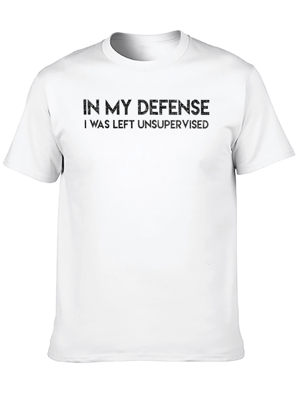 Funny In My Defense Mens Black T-Shirt
