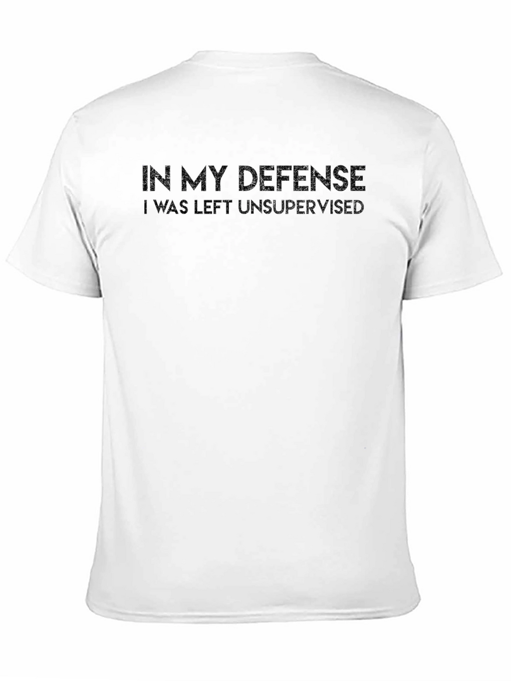 Funny In My Defense Mens Black T-Shirt