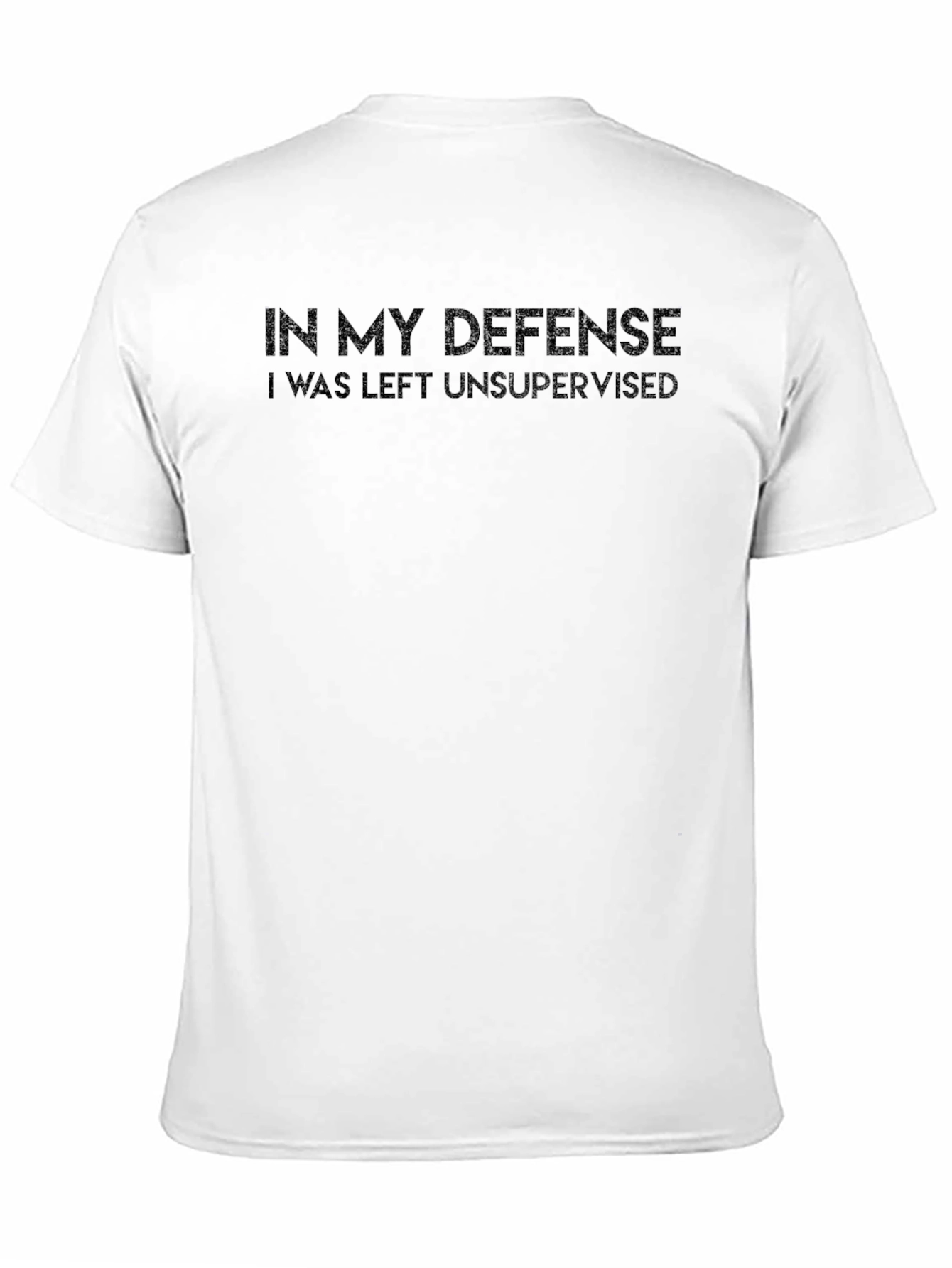 Funny In My Defense Mens Black T-Shirt
