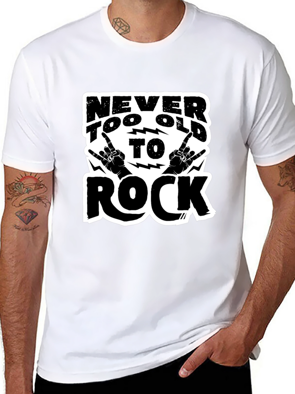 Never Too Old to Rock Graphic Tee