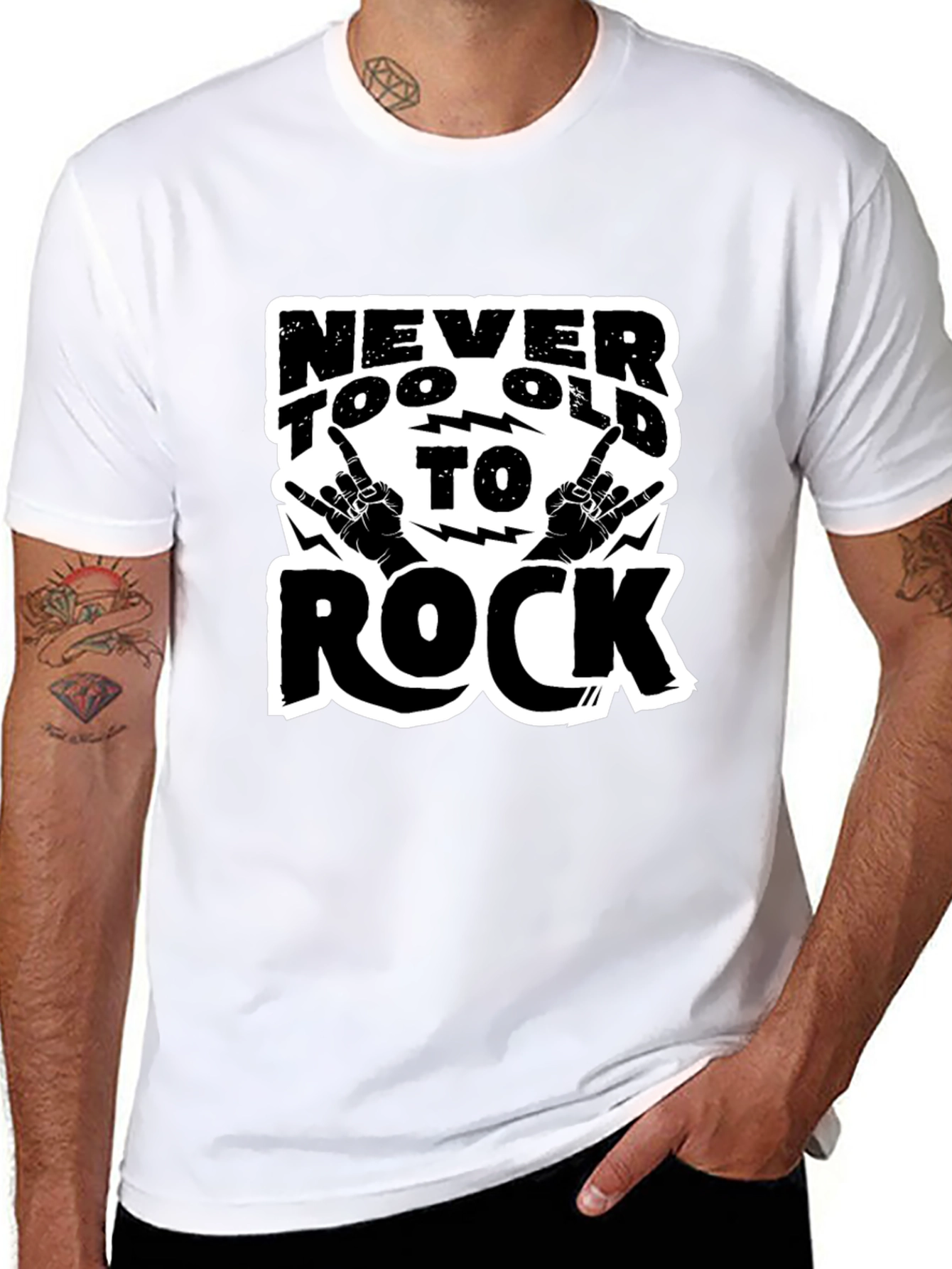 Never Too Old to Rock Graphic Tee