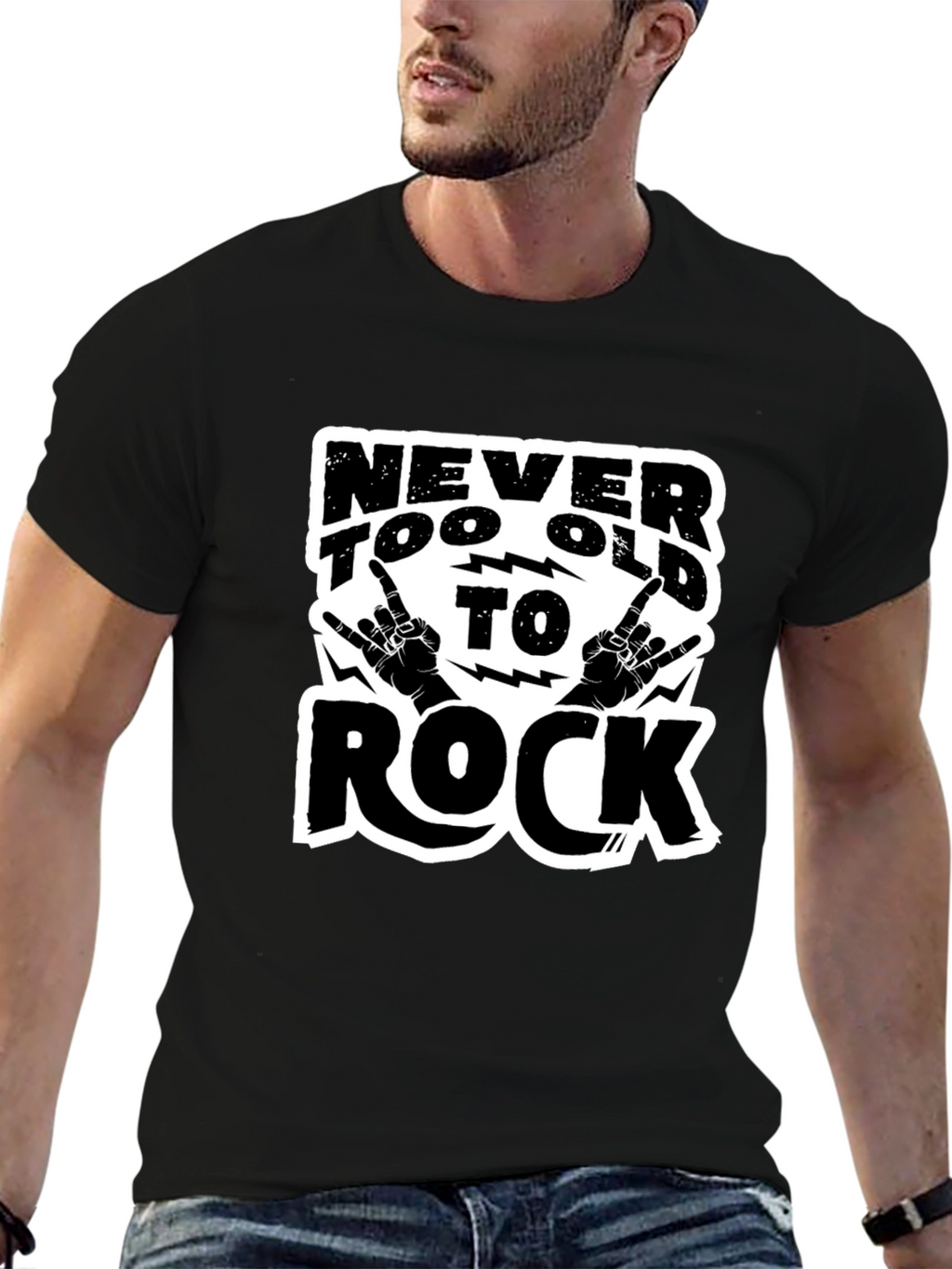Never Too Old to Rock Graphic Tee