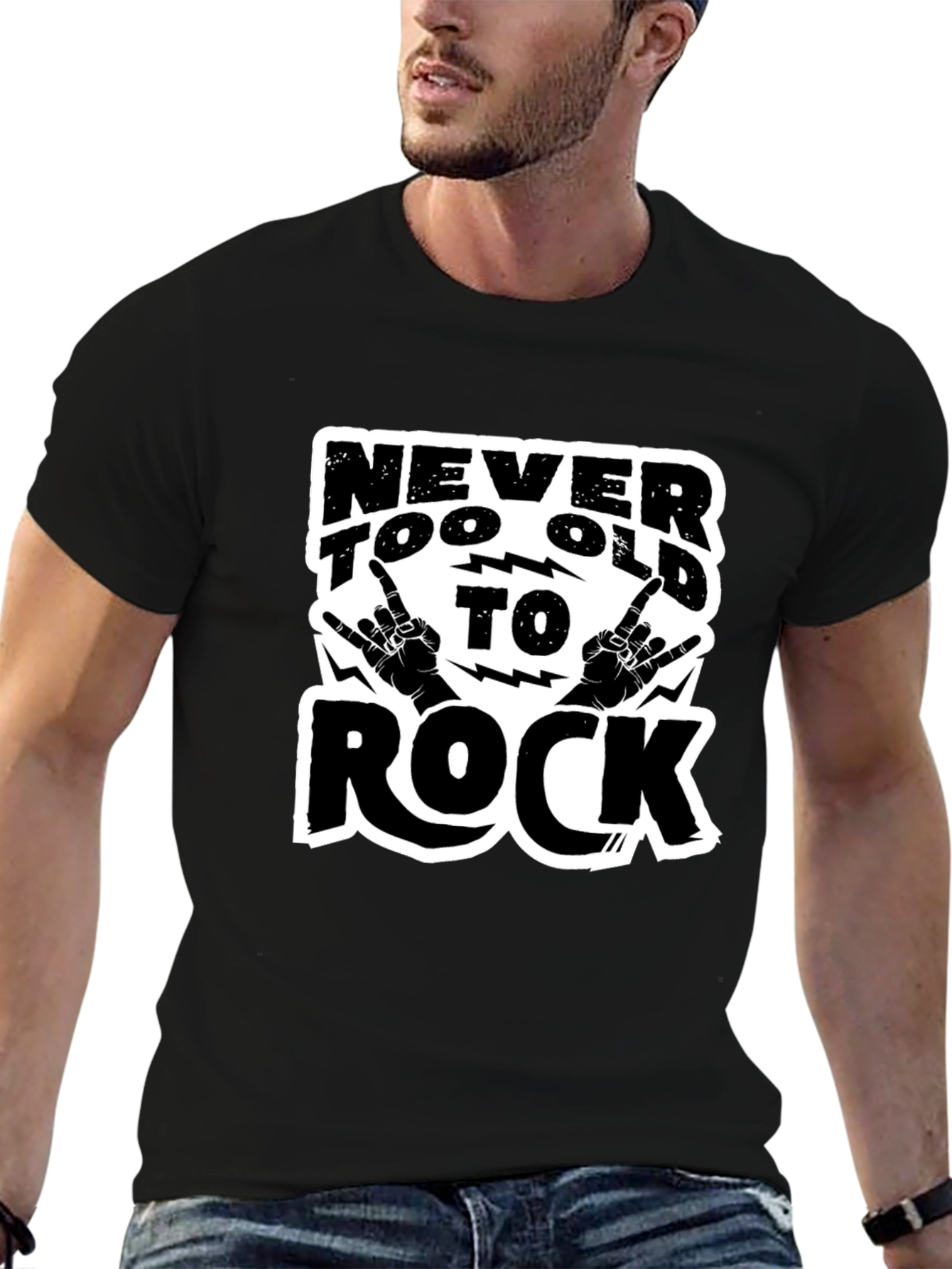 Never Too Old to Rock Graphic Tee