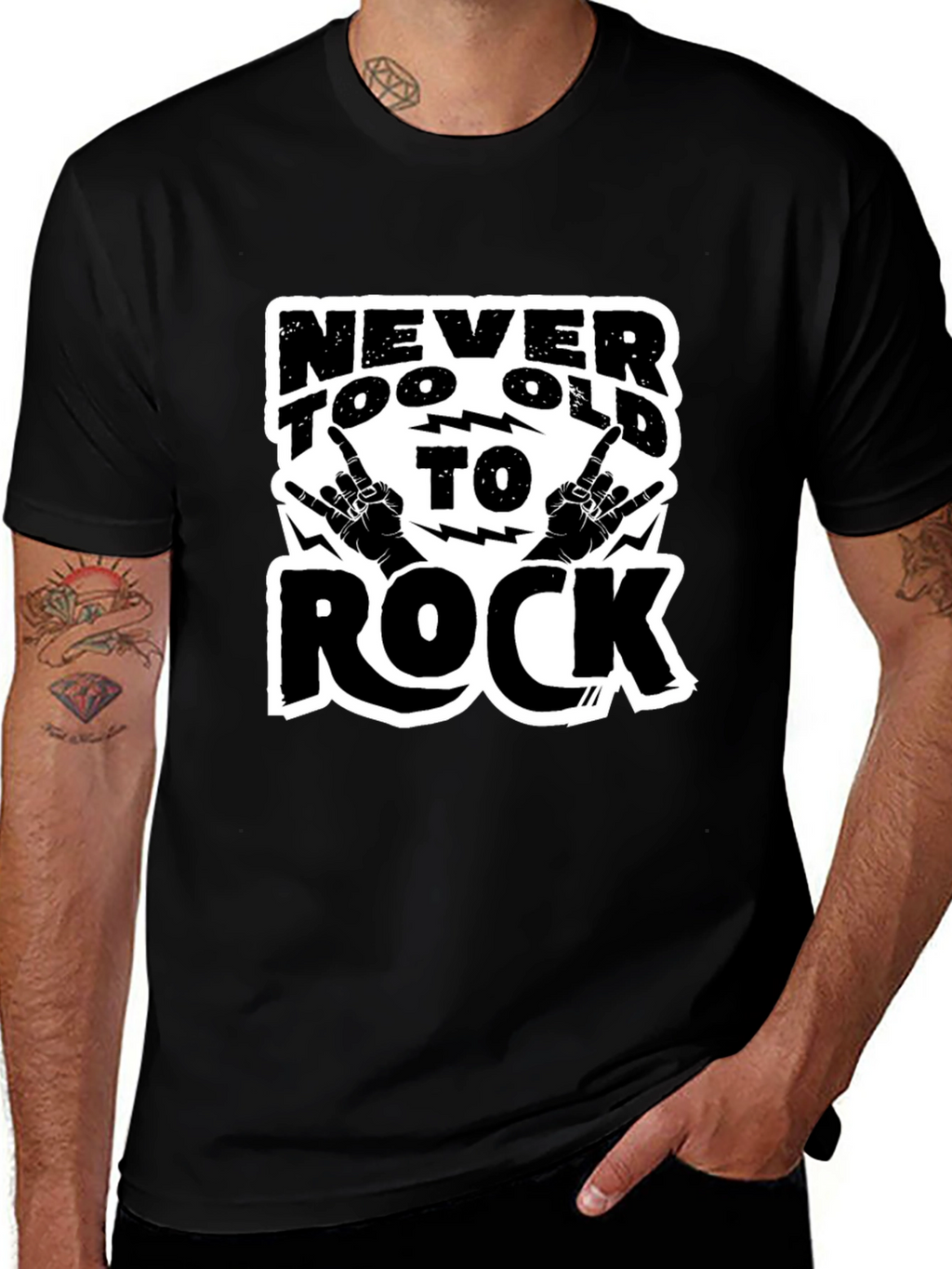Never Too Old to Rock Graphic Tee