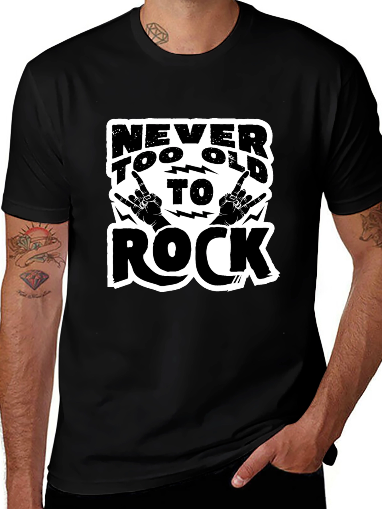 Never Too Old to Rock Graphic Tee