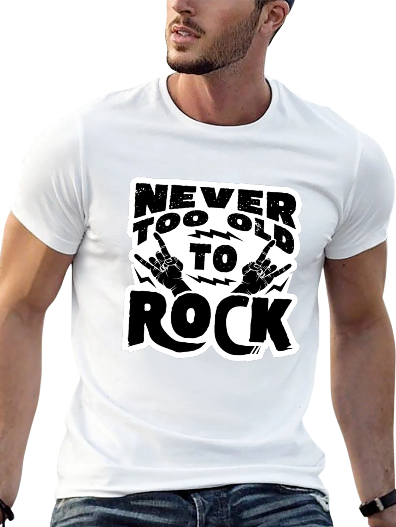 Never Too Old to Rock Graphic Tee