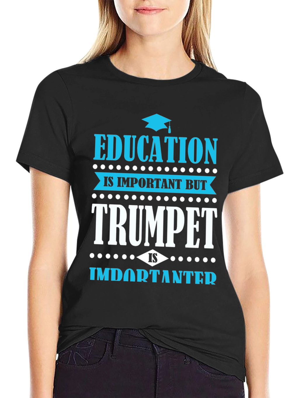 Education vs Trumpet T-Shirt - Musician Gift