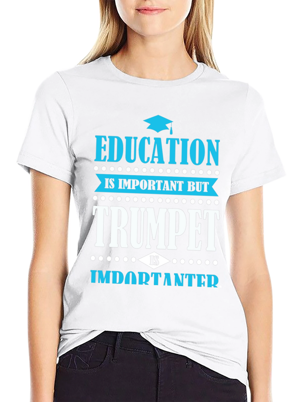 Education vs Trumpet T-Shirt - Musician Gift