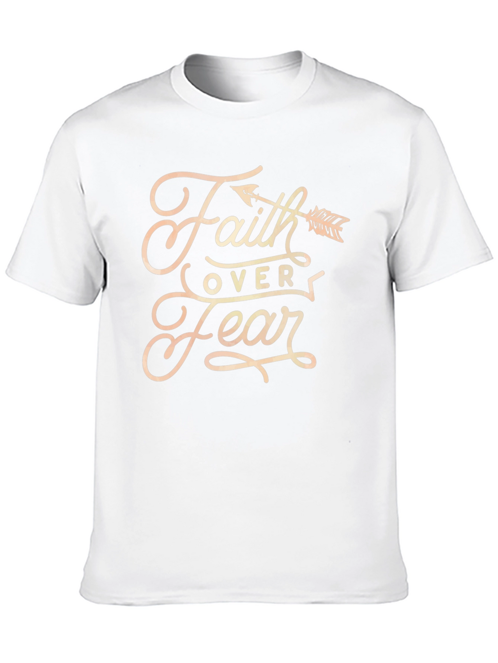 Faith Over Fear Graphic Tee - Black Cotton Blend