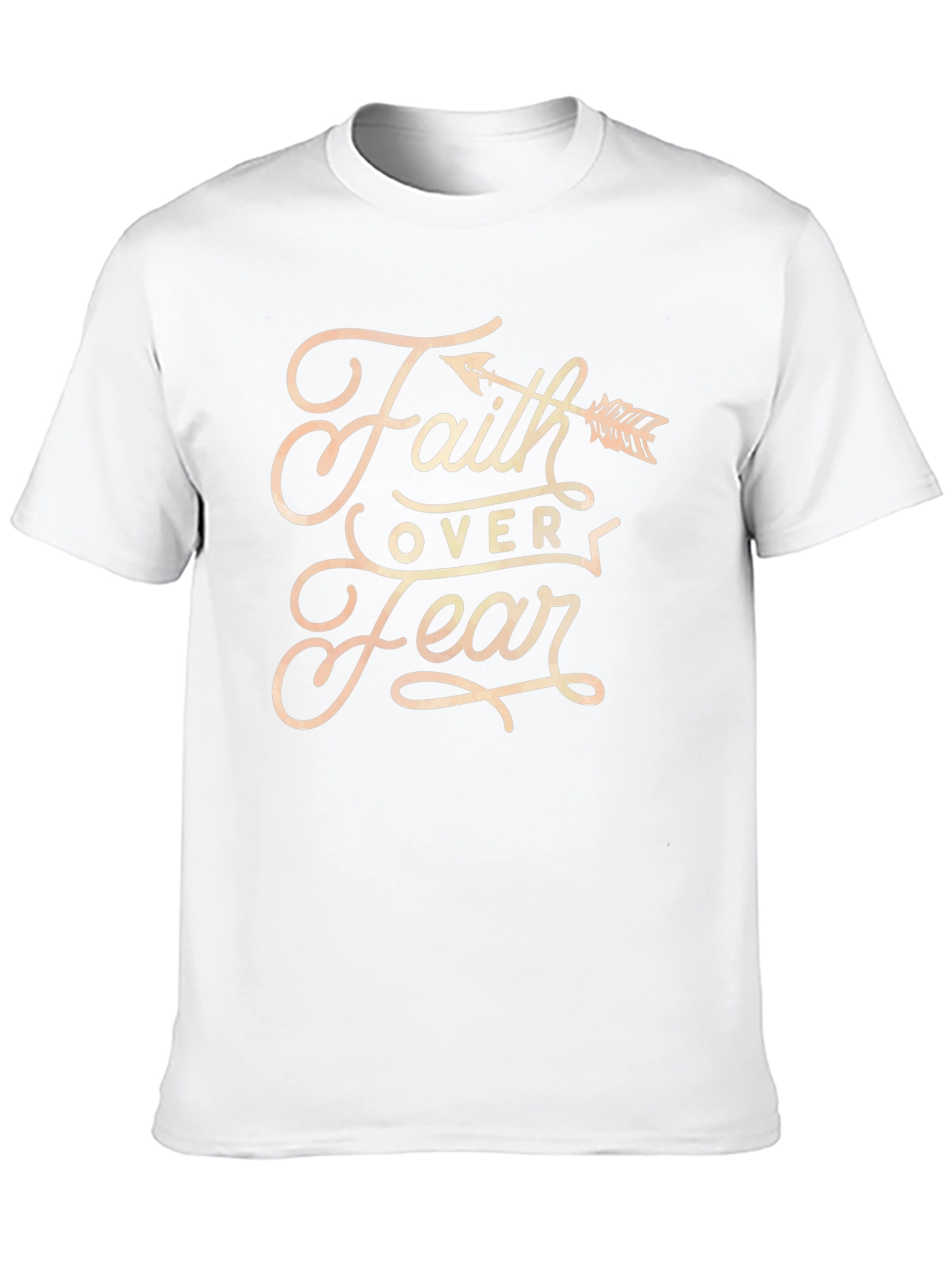 Faith Over Fear Graphic Tee - Black Cotton Blend