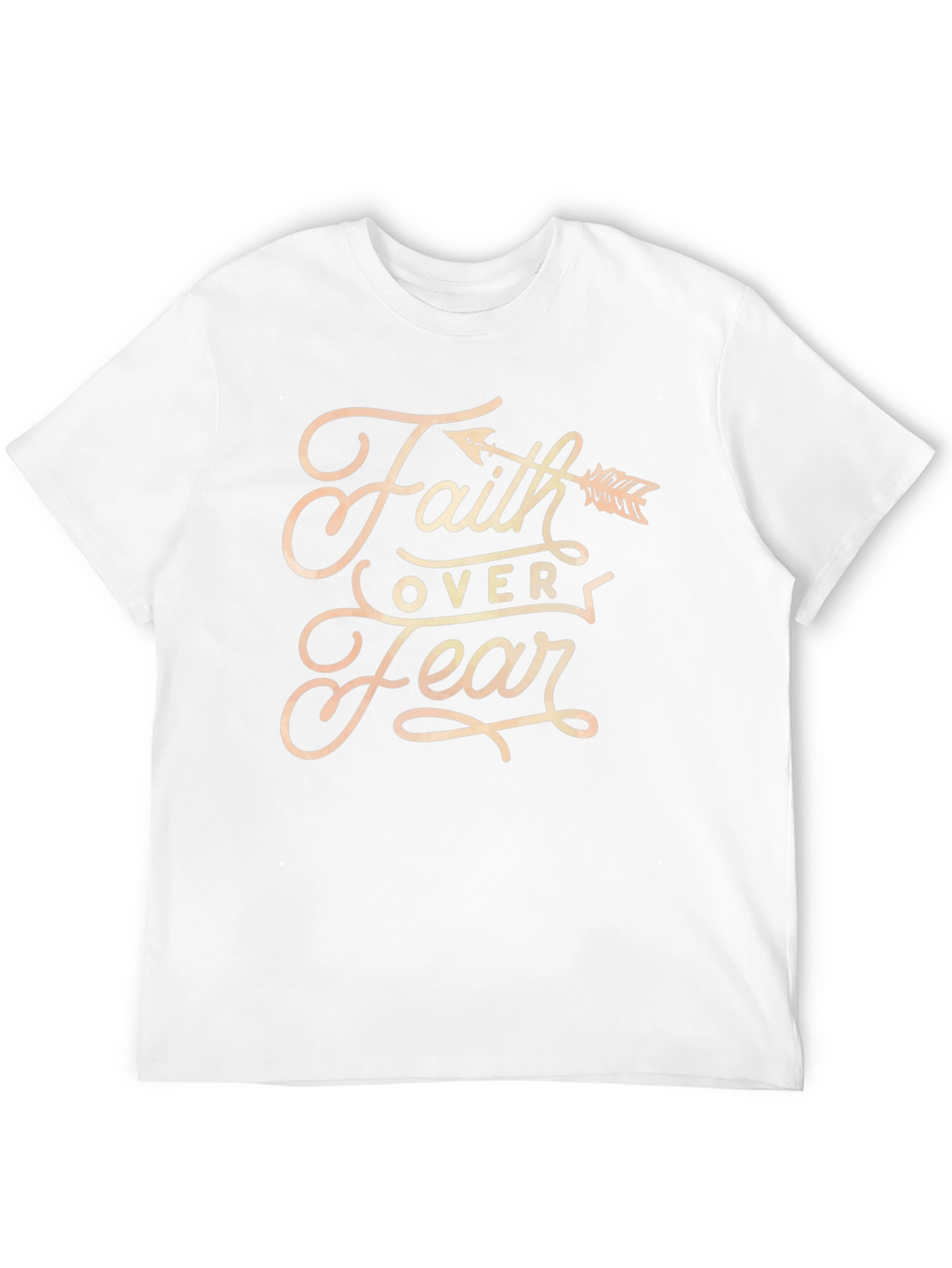 Faith Over Fear Graphic Tee - Black Cotton Blend