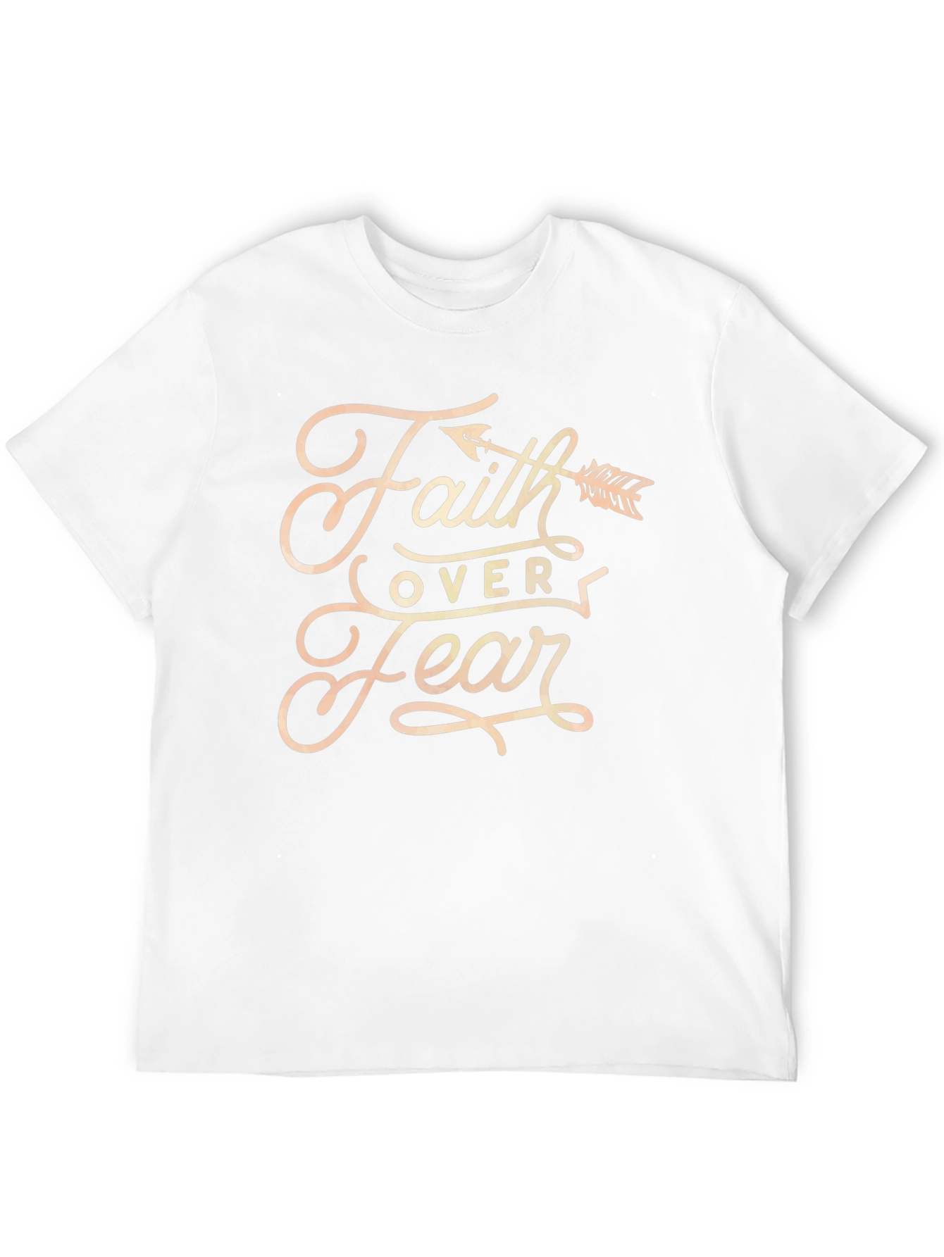 Faith Over Fear Graphic Tee - Black Cotton Blend