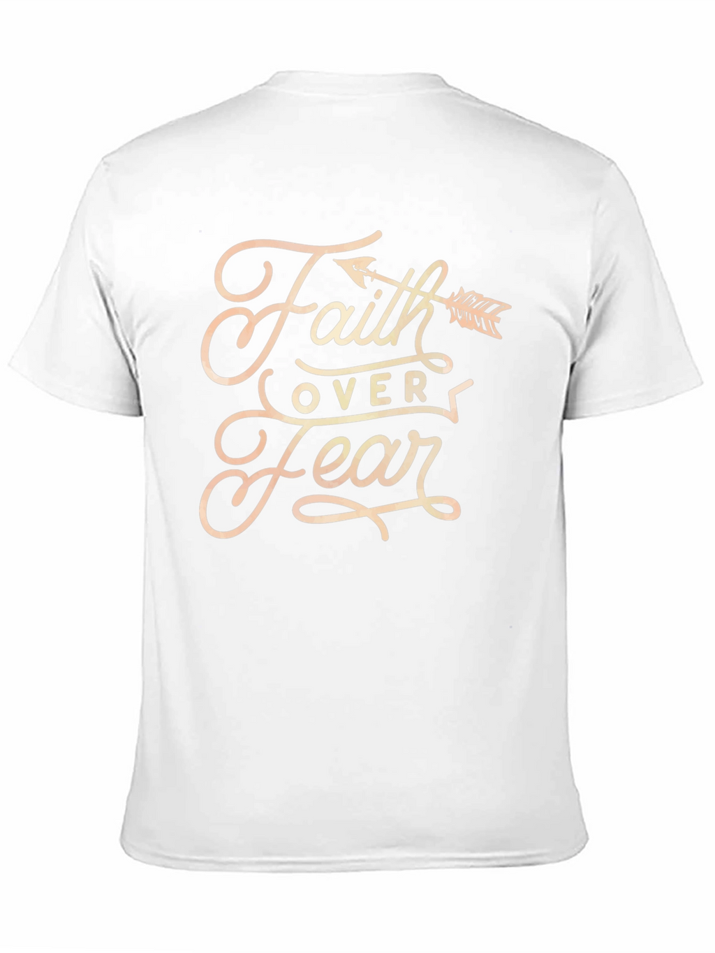Faith Over Fear Graphic Tee - Black Cotton Blend