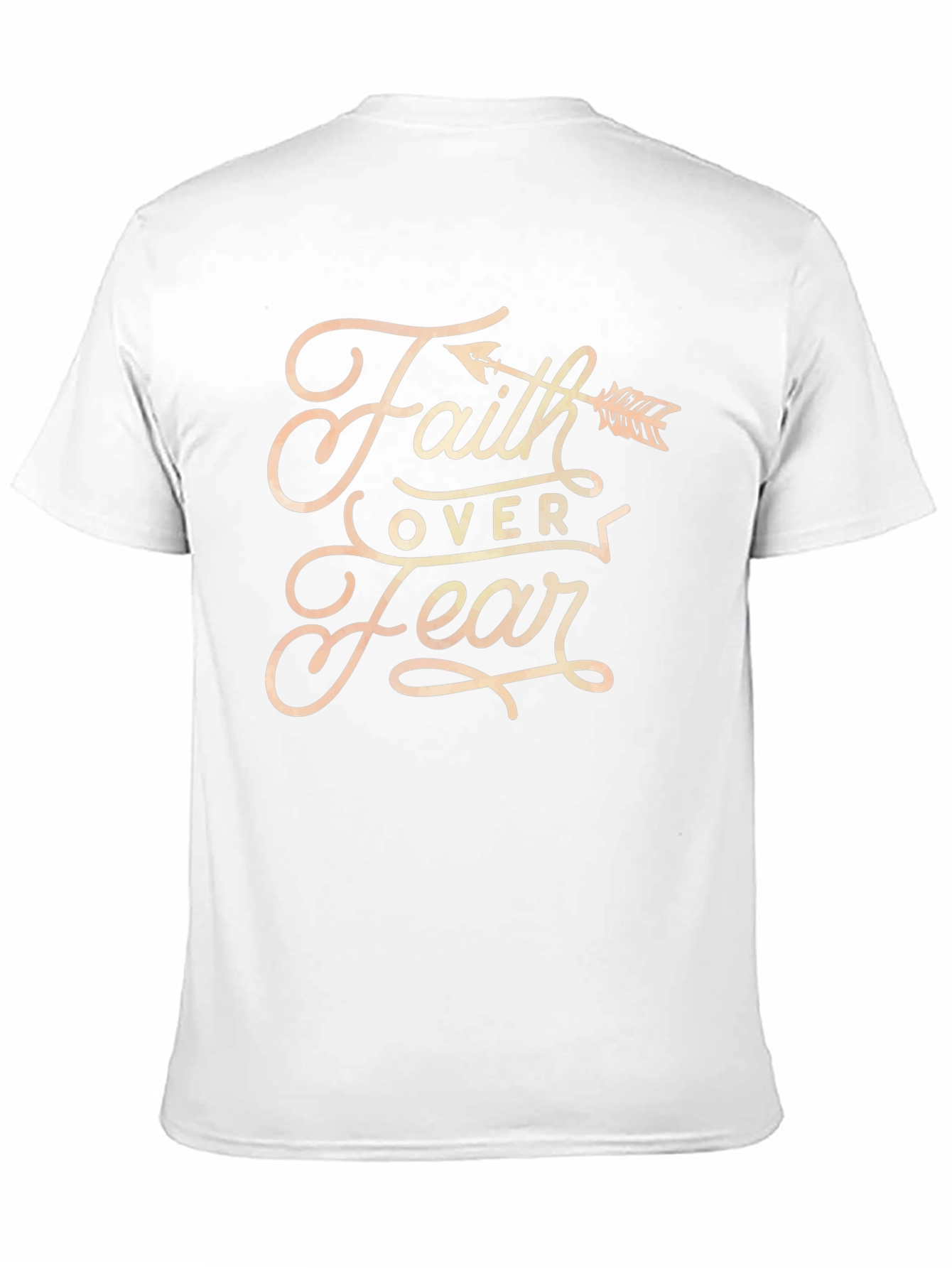 Faith Over Fear Graphic Tee - Black Cotton Blend
