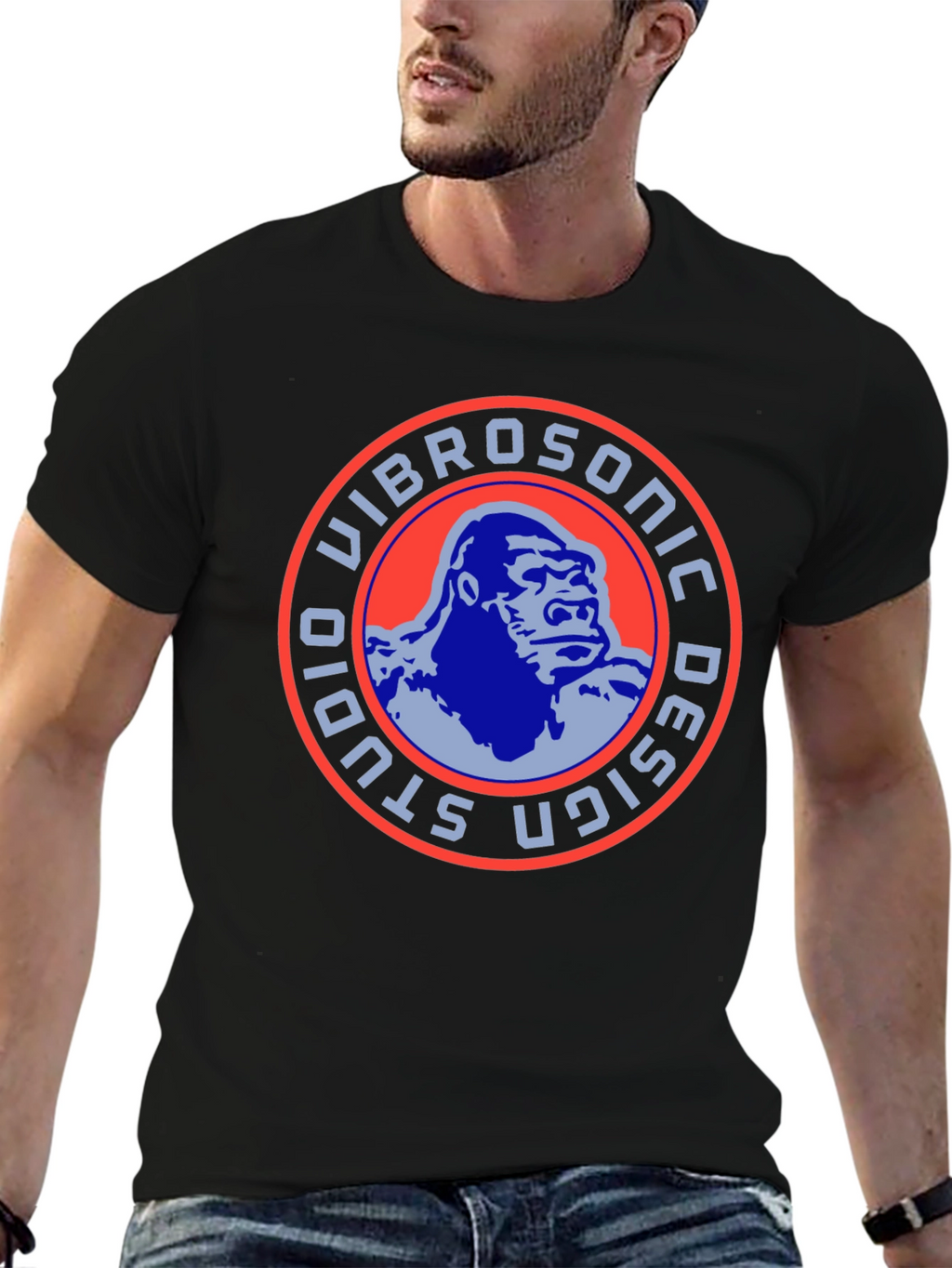 Vibrosonic Studio Design Gorilla Graphic Tee - Black