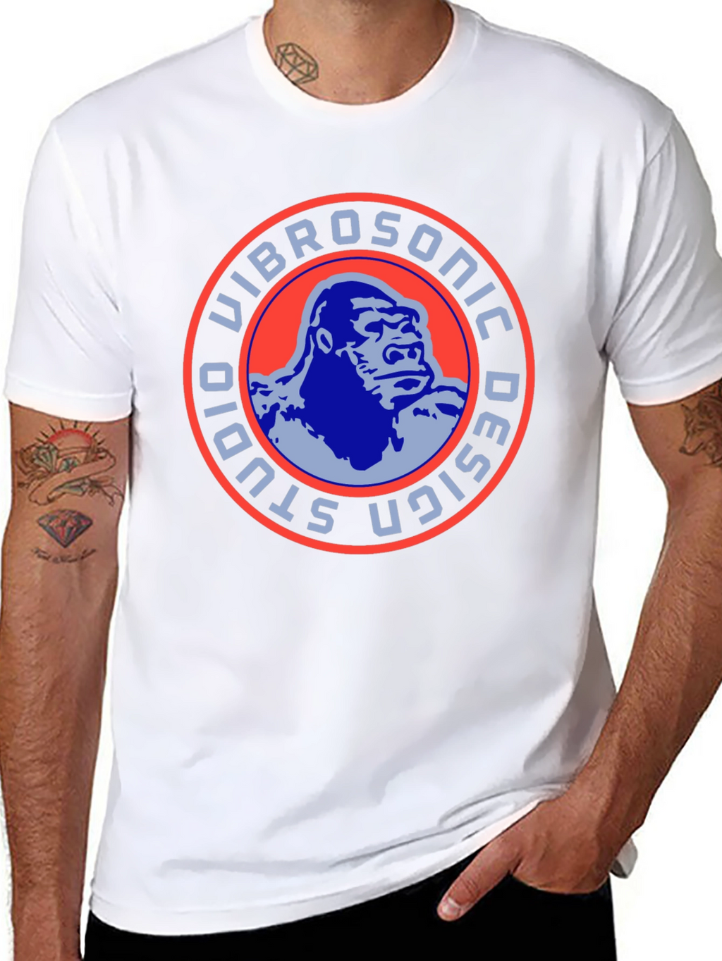 Vibrosonic Studio Design Gorilla Graphic Tee - Black