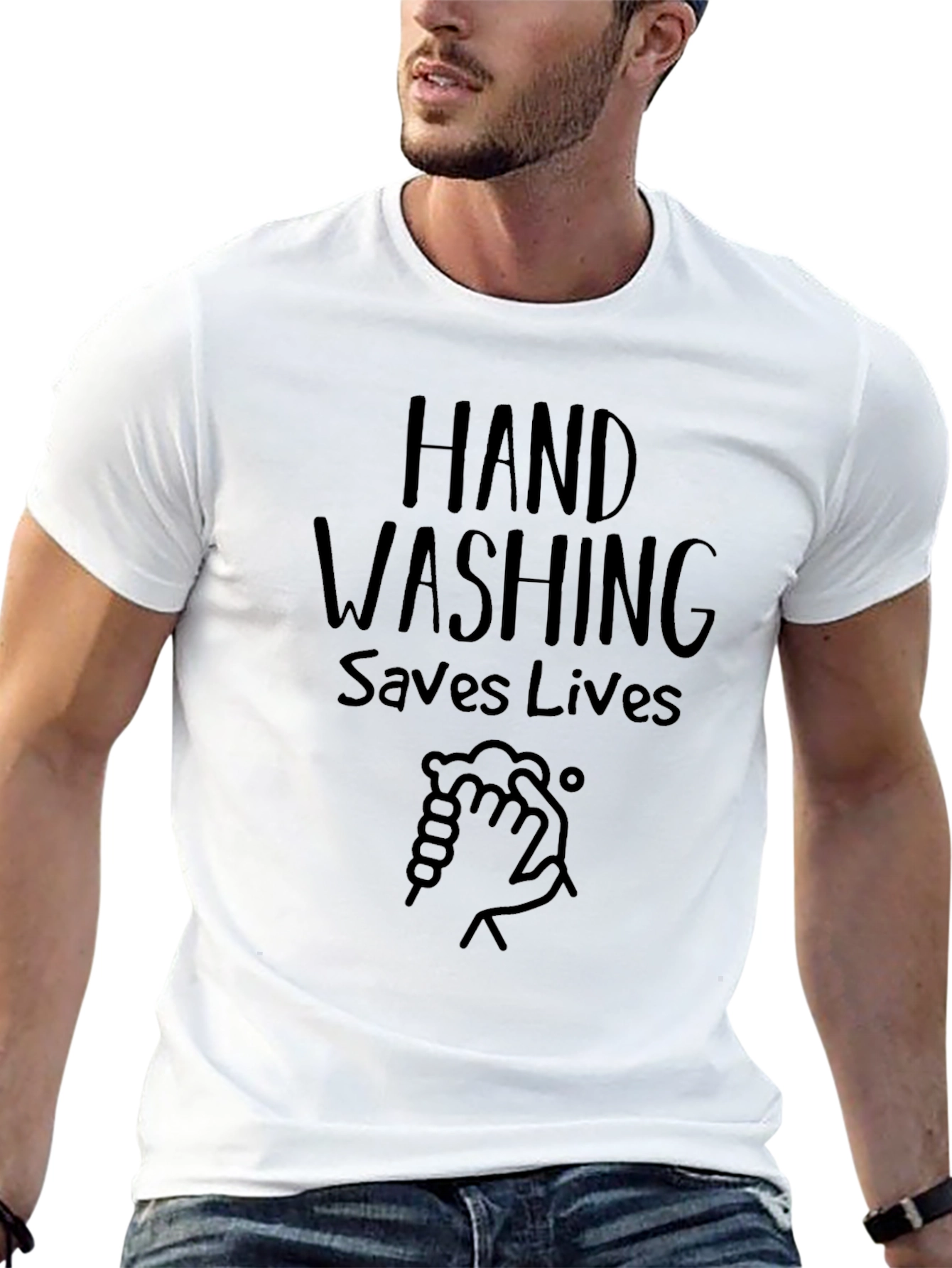 Hand Washing Saves Lives Graphic T-Shirt