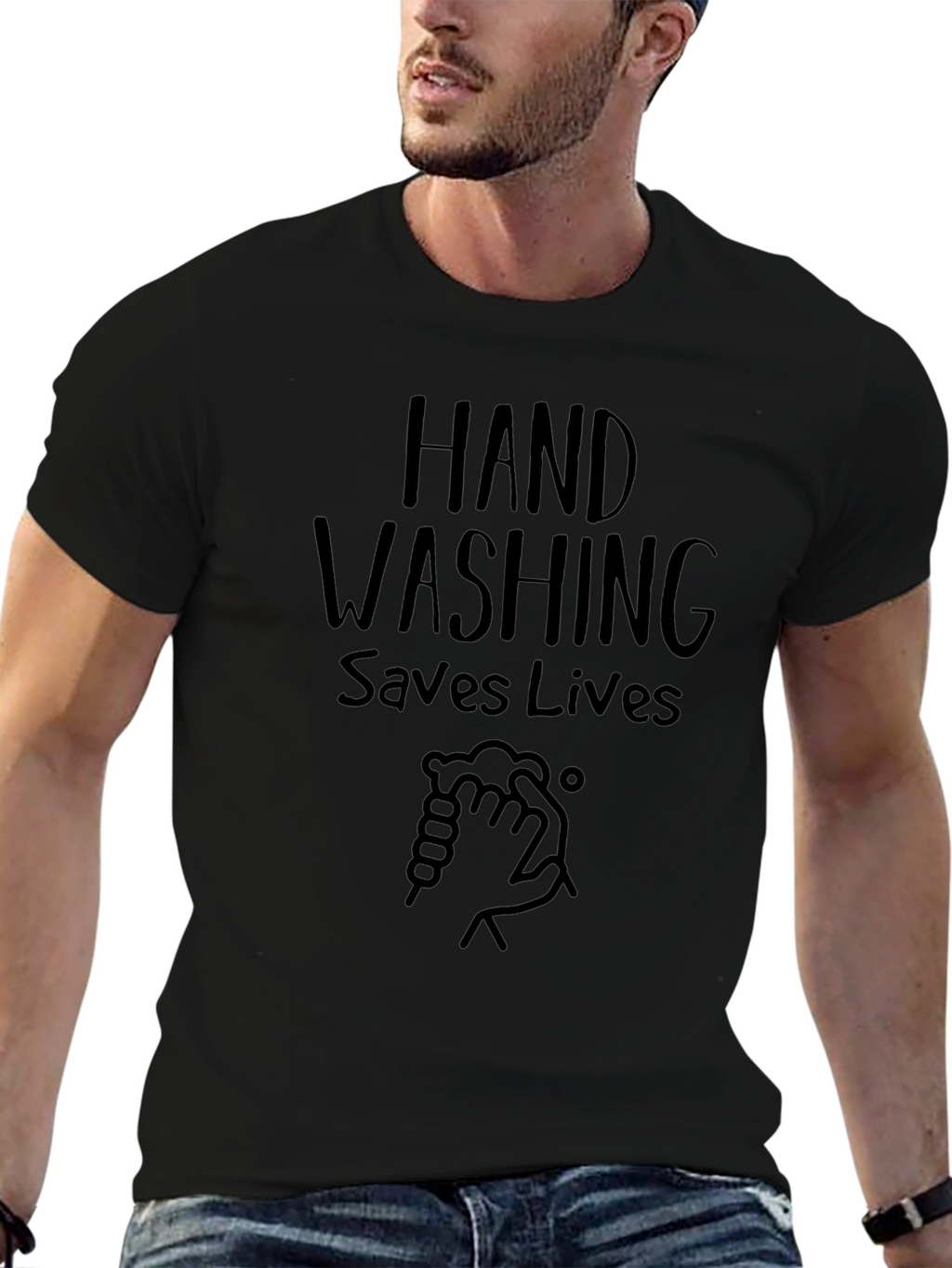 Hand Washing Saves Lives Graphic T-Shirt