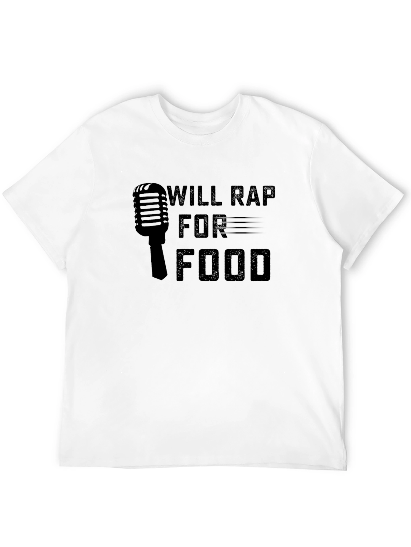 Will Rap For Food Graphic Tee - Black