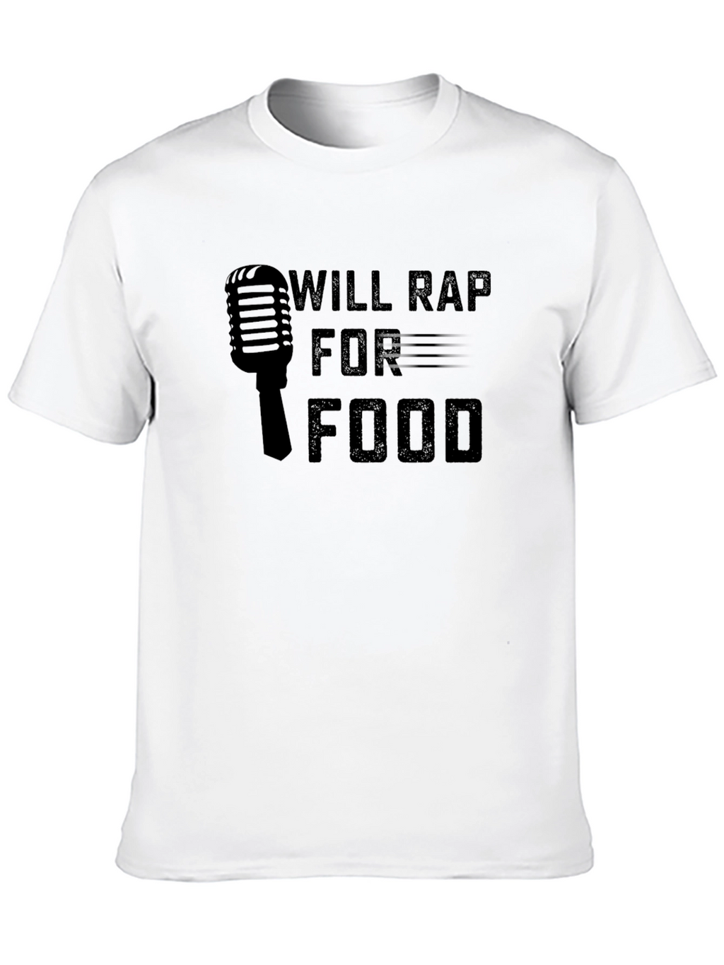 Will Rap For Food Graphic Tee - Black