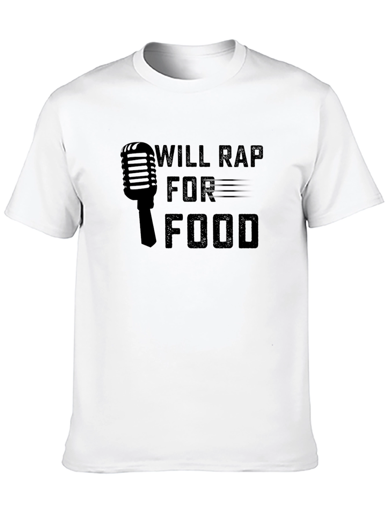 Will Rap For Food Graphic Tee - Black