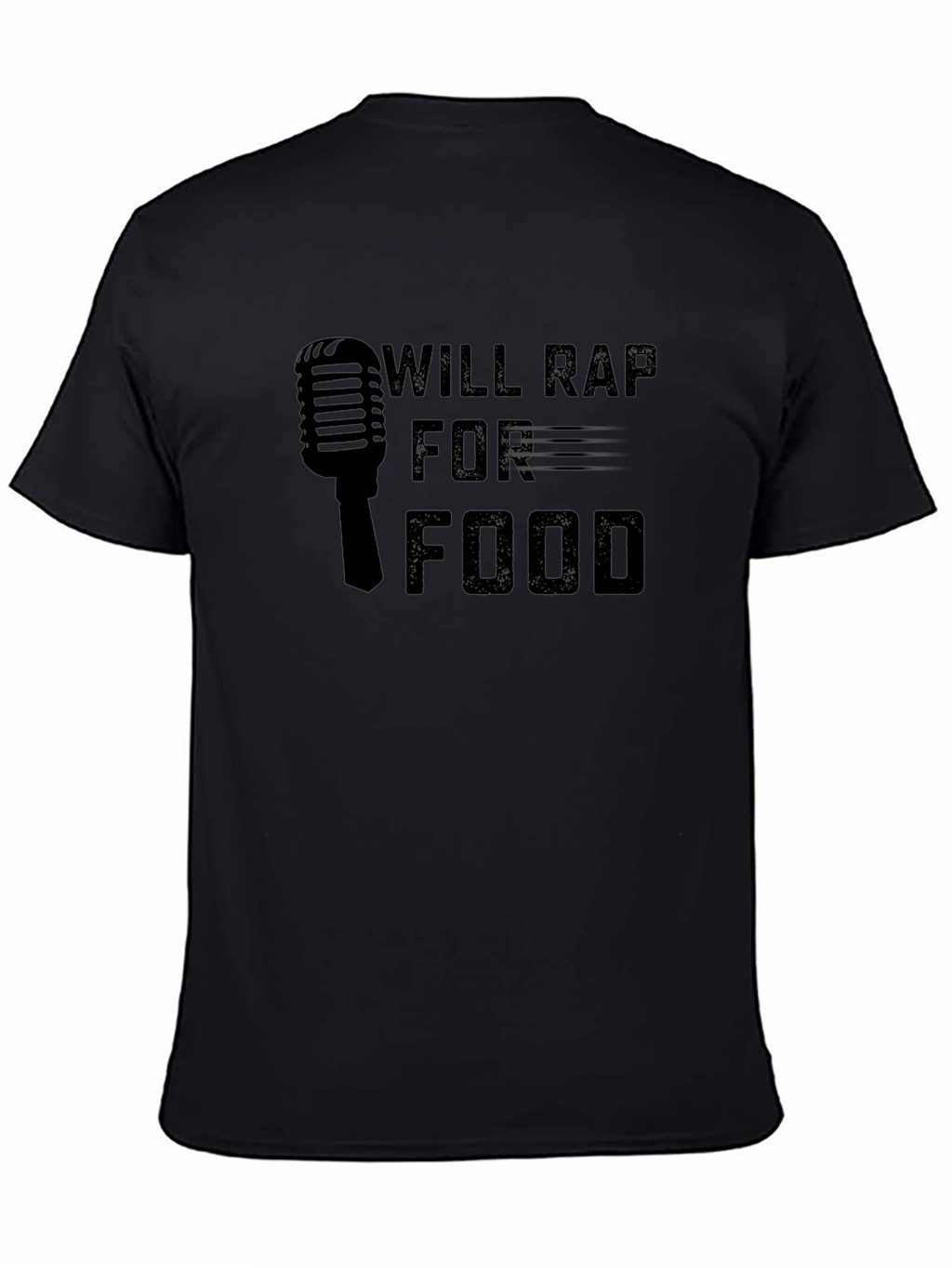 Will Rap For Food Graphic Tee - Black