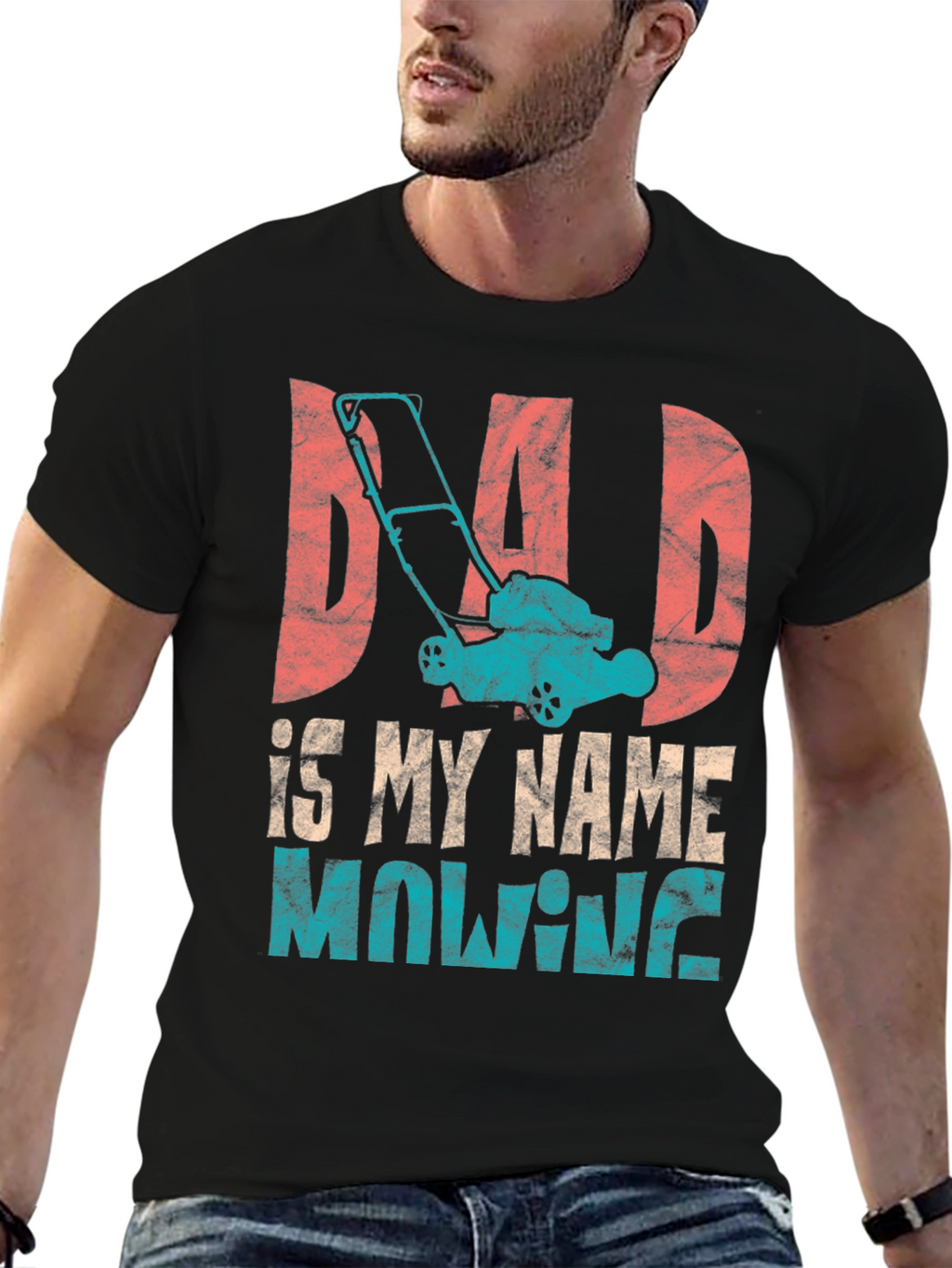 Dad Mowing Shirt - Lawn Care Fathers Day Tee