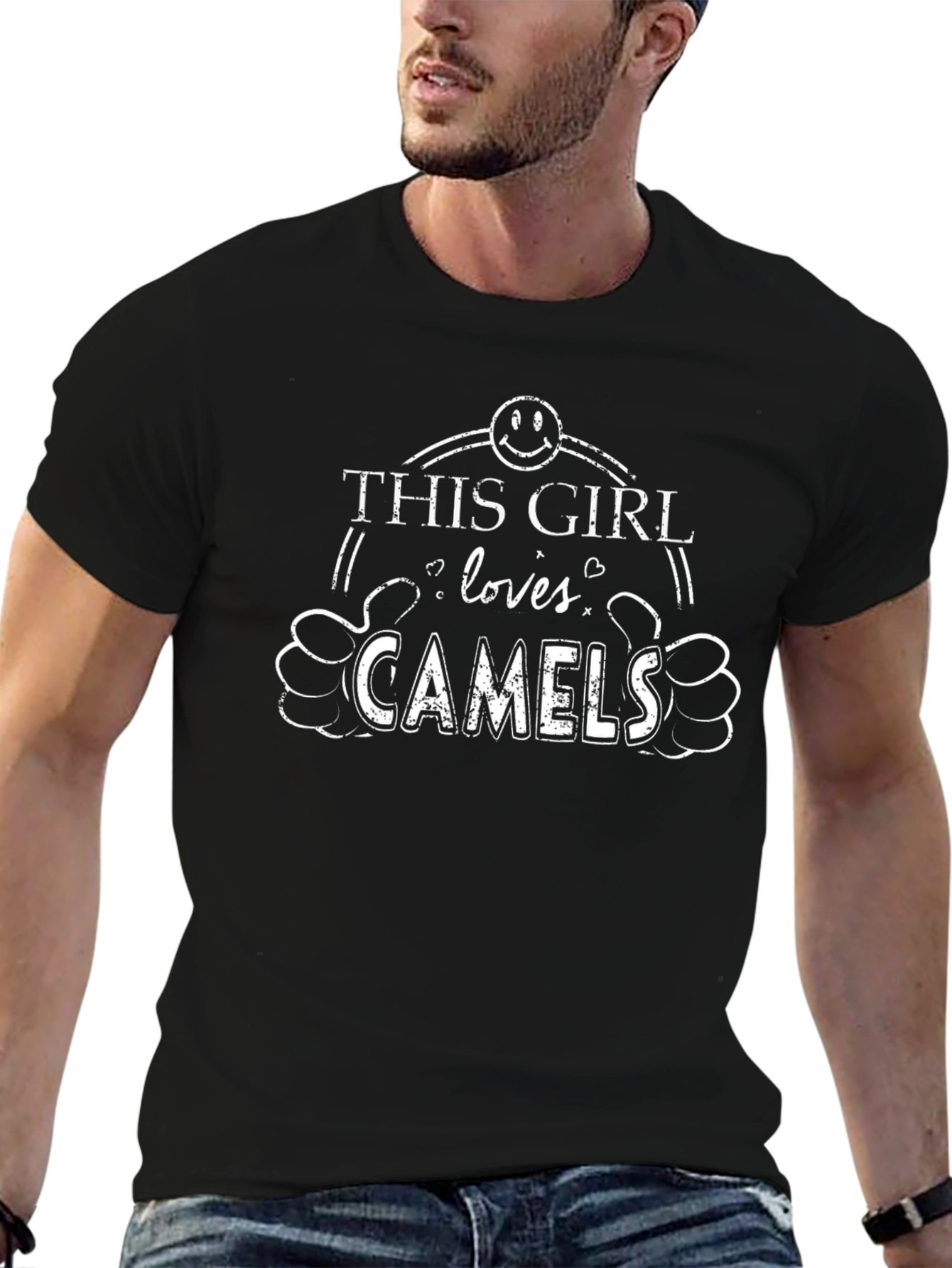 This Girl Loves Camels Black T-Shirt