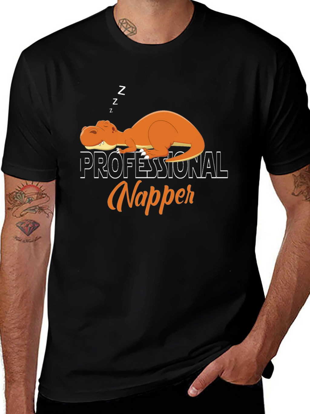 Professional Napper T-Rex T-Shirt