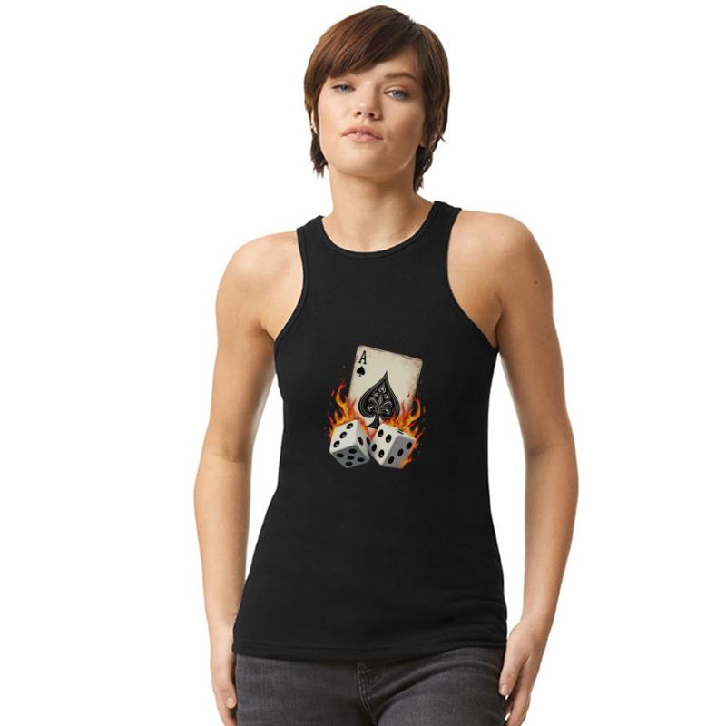 Ace of Spades Dice Flames Bold Casino Vibes