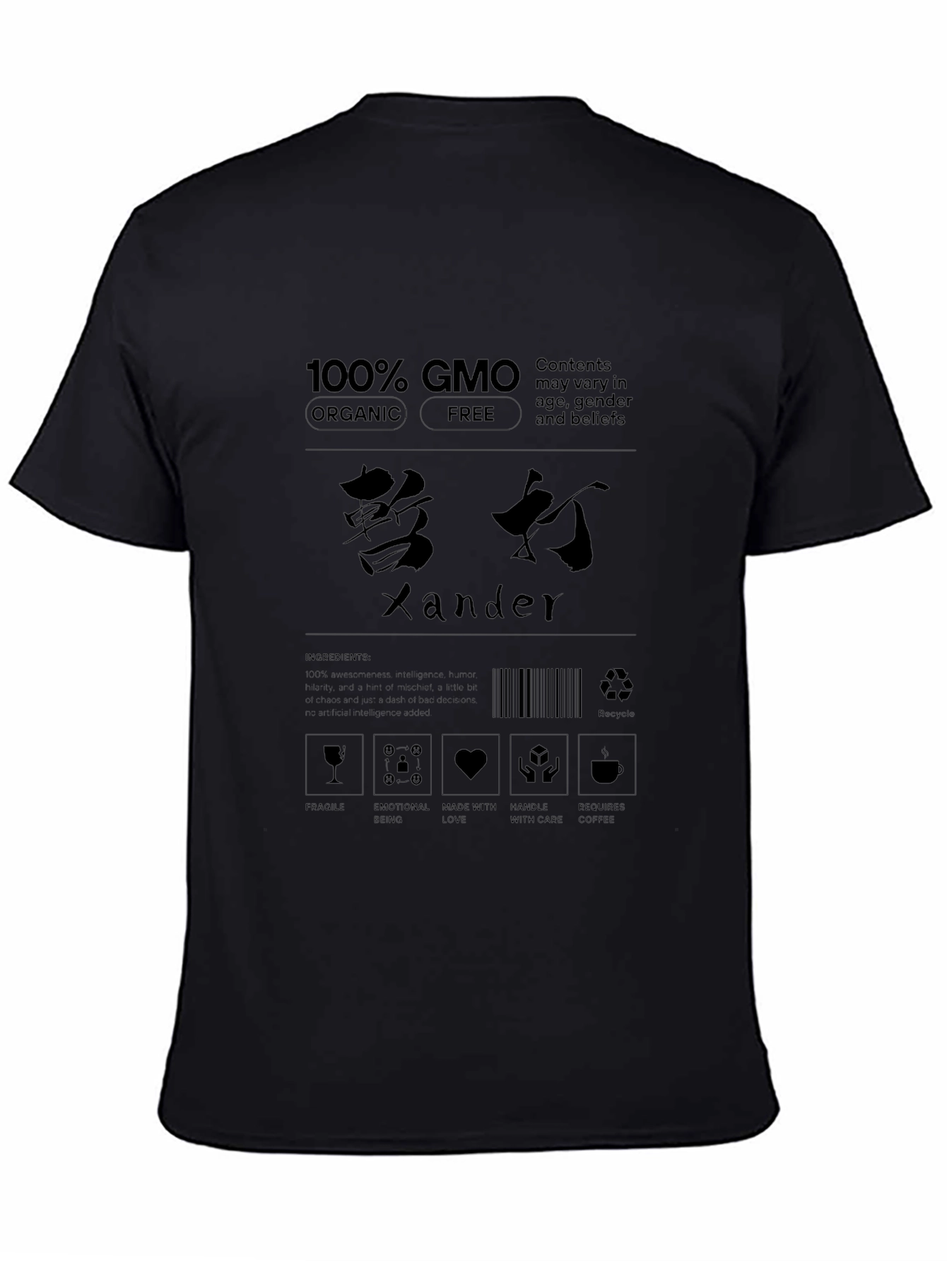 Xander GMO Organic Free T-Shirt