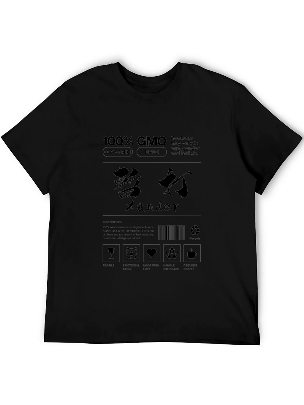 Xander GMO Organic Free T-Shirt