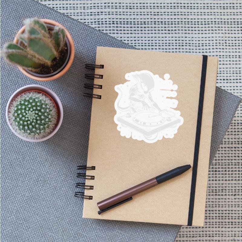 Alien Playing Turn Table Party