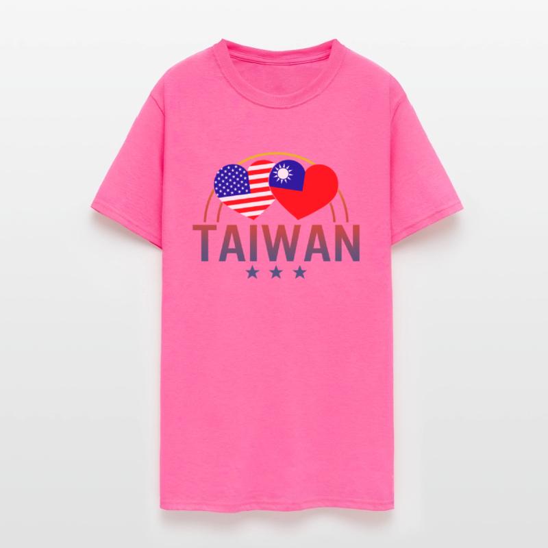 America And Taiwan Shirt, Taiwanese American Flag