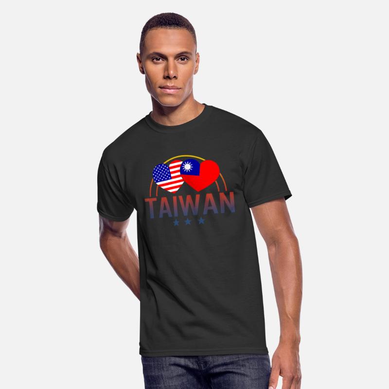 America And Taiwan Shirt, Taiwanese American Flag