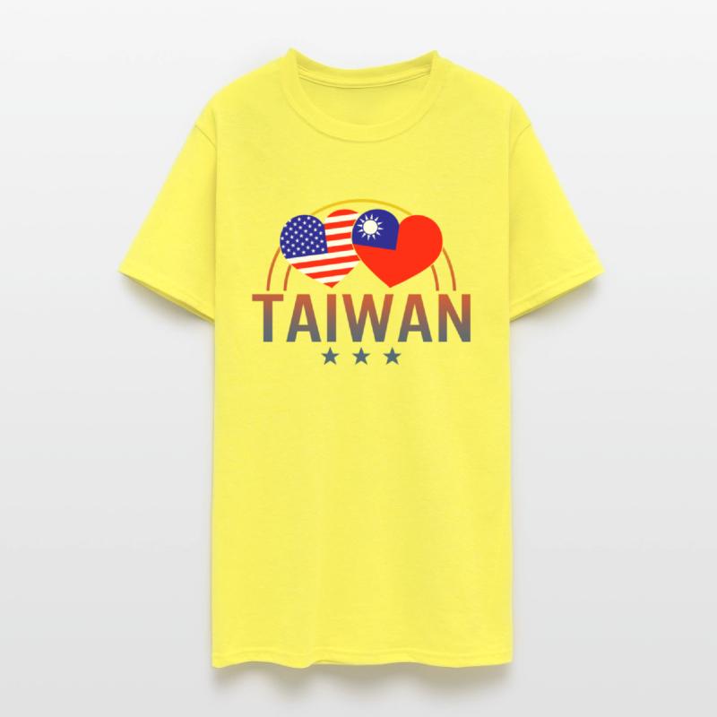 America And Taiwan Shirt, Taiwanese American Flag