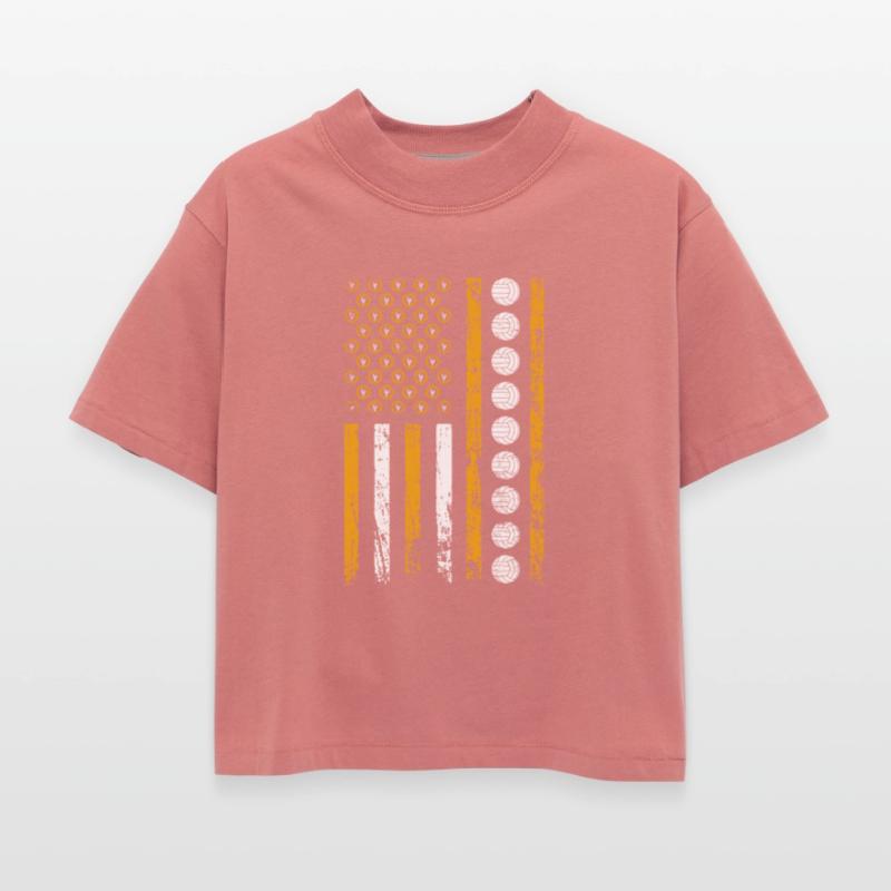 American Sports Flag Wrench Decor Volleyball