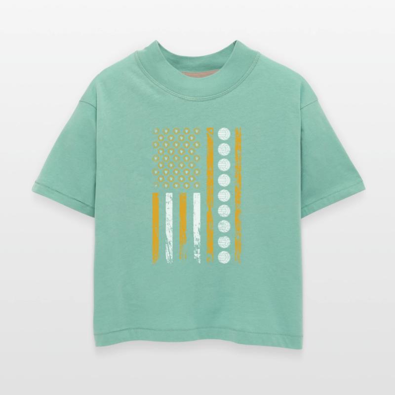 American Sports Flag Wrench Decor Volleyball