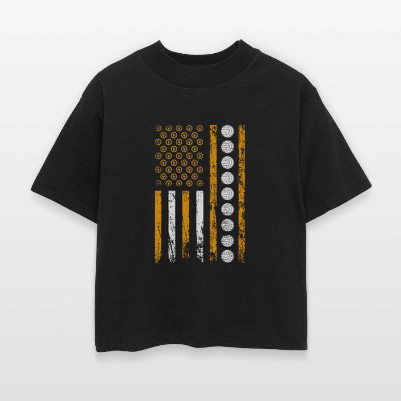 American Sports Flag Wrench Decor Volleyball