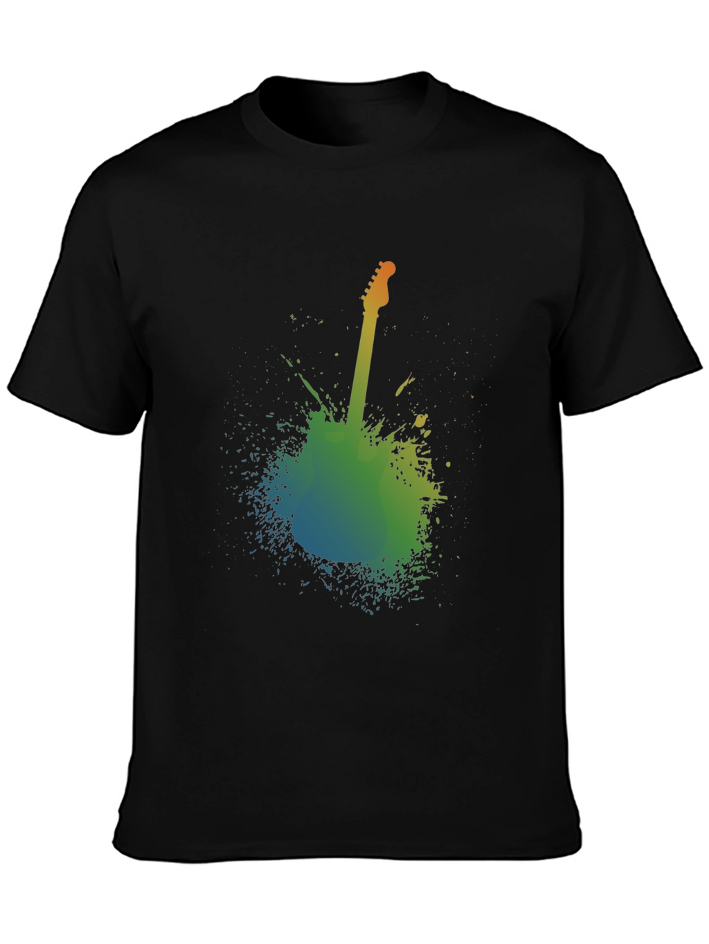 Abstract Guitar Graphic T-Shirt - Music Lover Tee