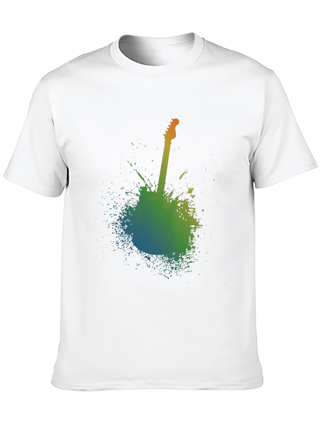 Abstract Guitar Graphic T-Shirt - Music Lover Tee