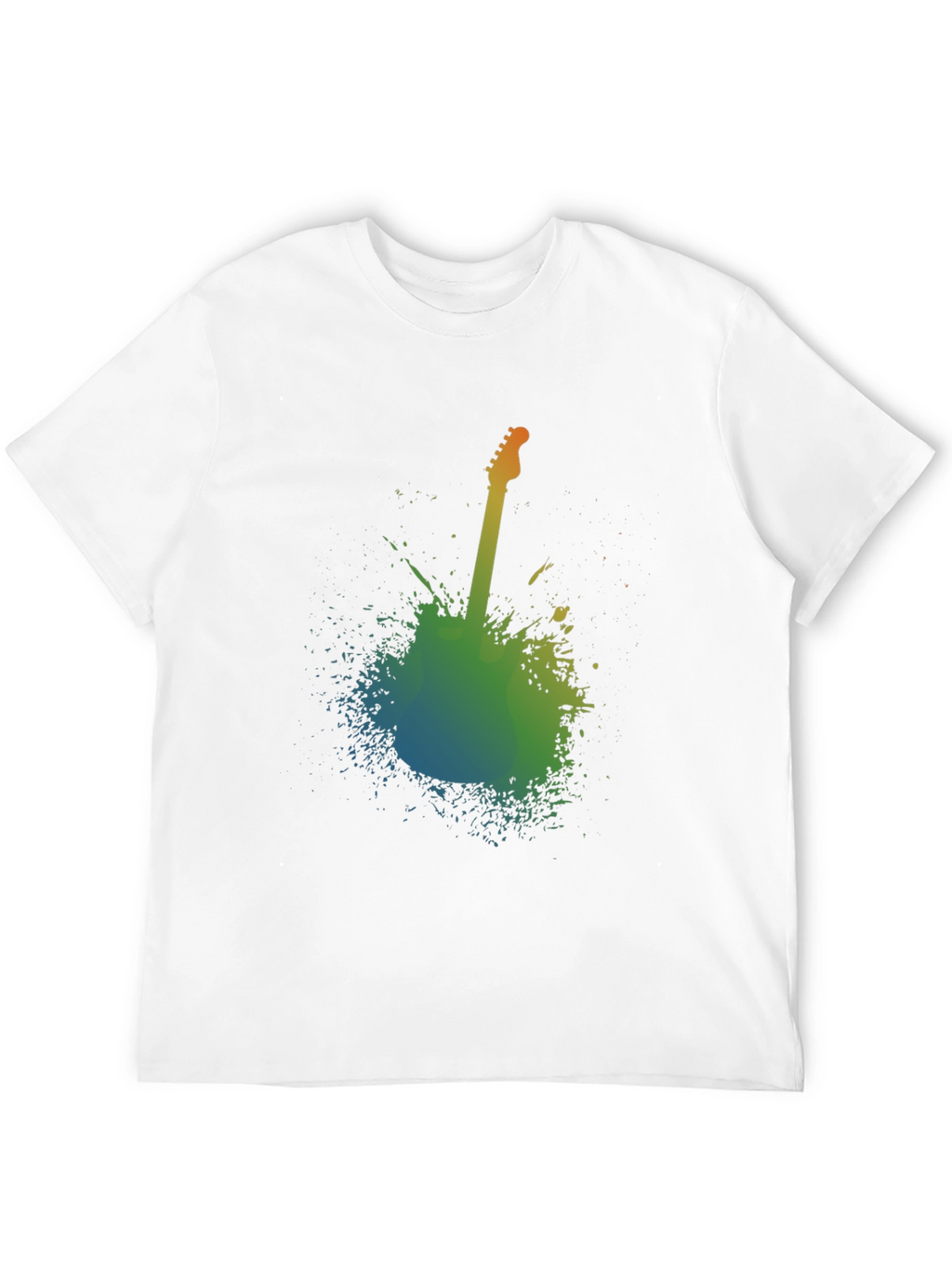 Abstract Guitar Graphic T-Shirt - Music Lover Tee