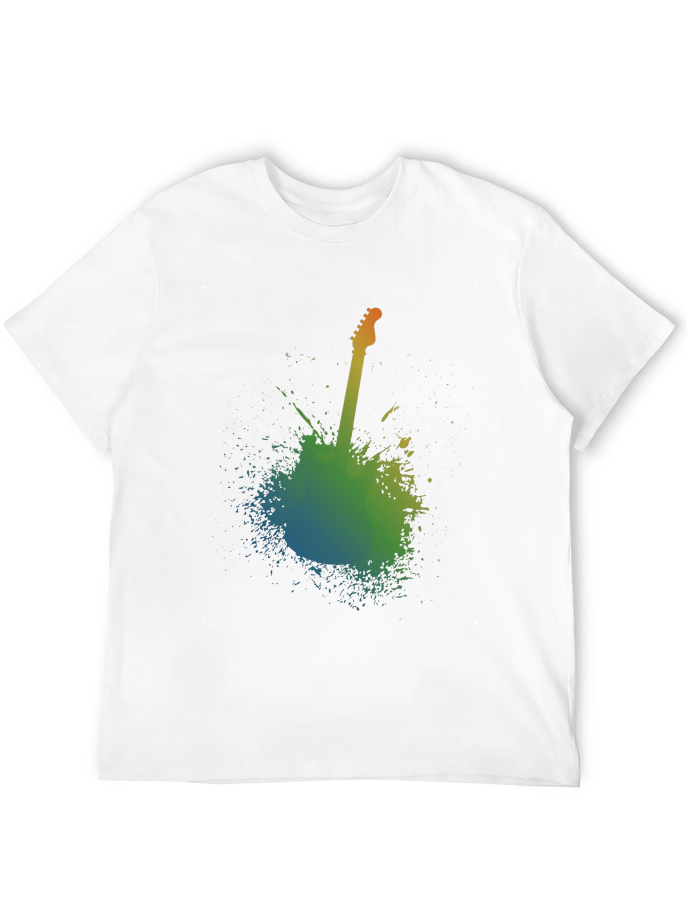 Abstract Guitar Graphic T-Shirt - Music Lover Tee