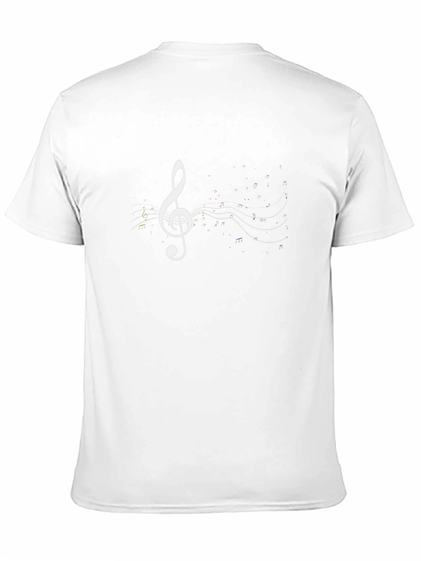 Music Treble Clef Graphic Tee - Black Cotton T-Shirt