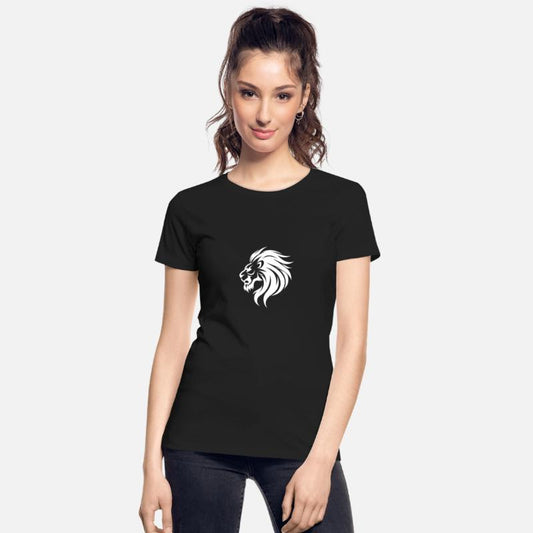 Angry Lion Head Tattoo Style Waving Mane
