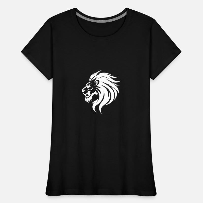Angry Lion Head Tattoo Style Waving Mane