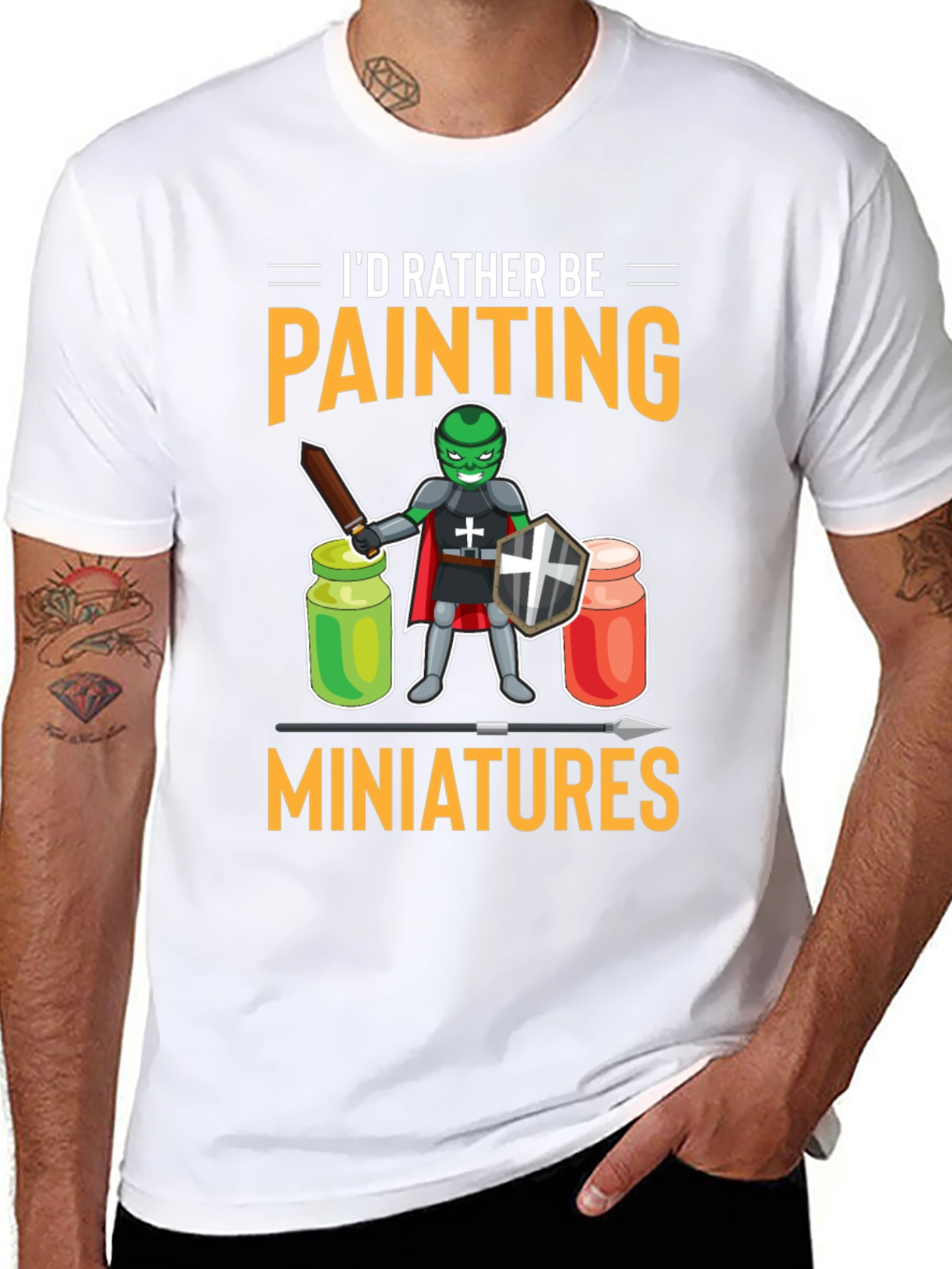 Id Rather Be Painting Miniatures T-Shirt