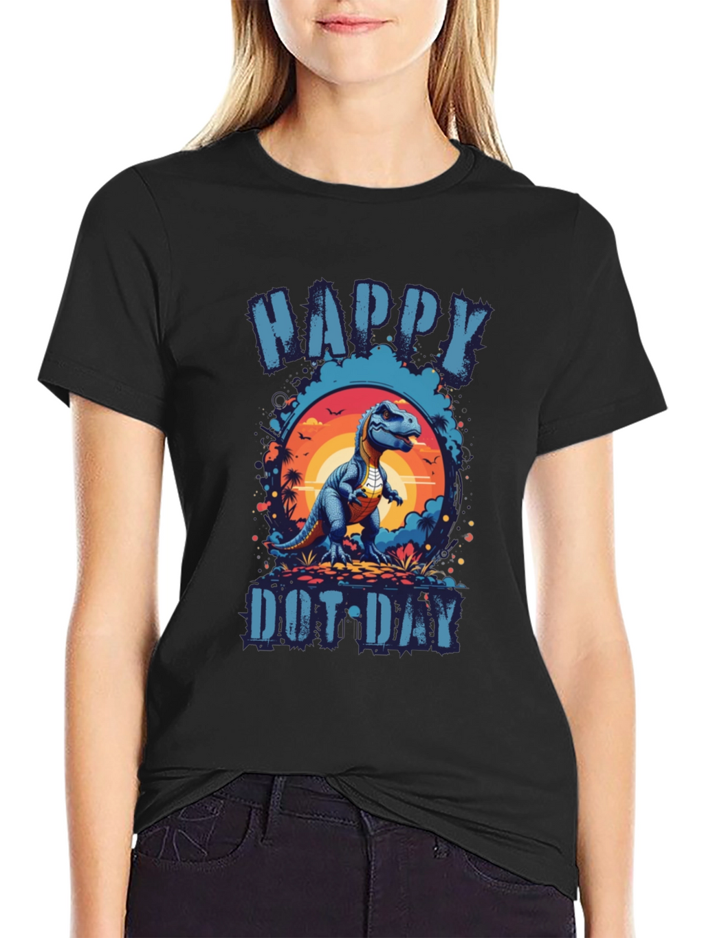 Happy Dot Day Dinosaur T-Shirt